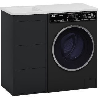 Напольная тумба под раковину Brevita Grafit УТ000015083 100 см Графит матовый